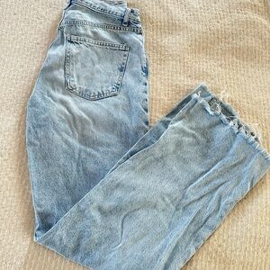 Zara Light Blue Straight Leg Jeans